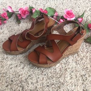 NWT Target Mossimo Megan Strappy Wedges